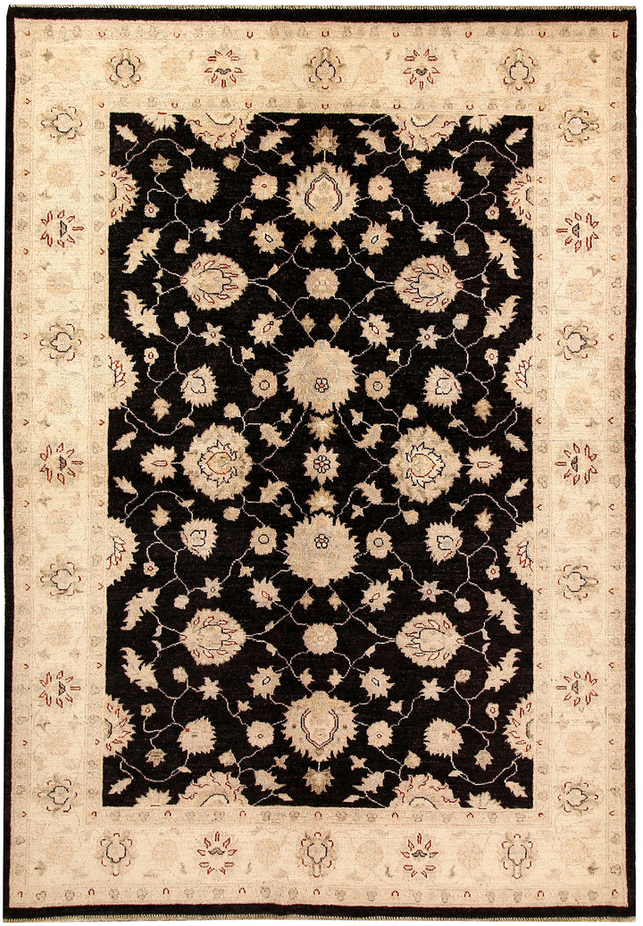 Black Ziegler 5' 6 x 7' 10 - No. 67703 - ALRUG Rug Store