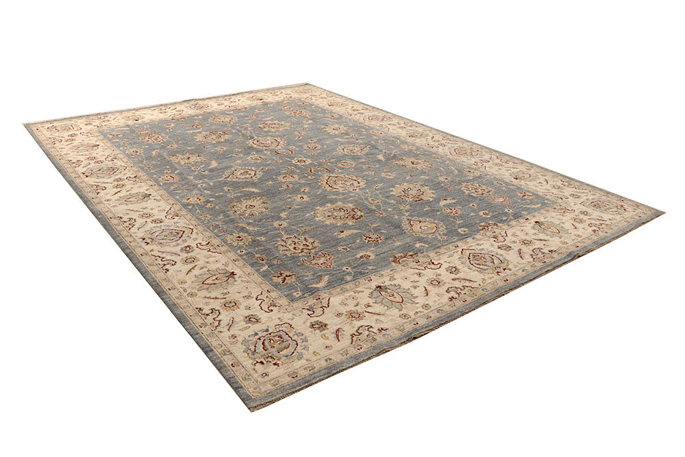 Dark Grey Ziegler 8' 10 x 11' 7 - No. 67735 - ALRUG Rug Store