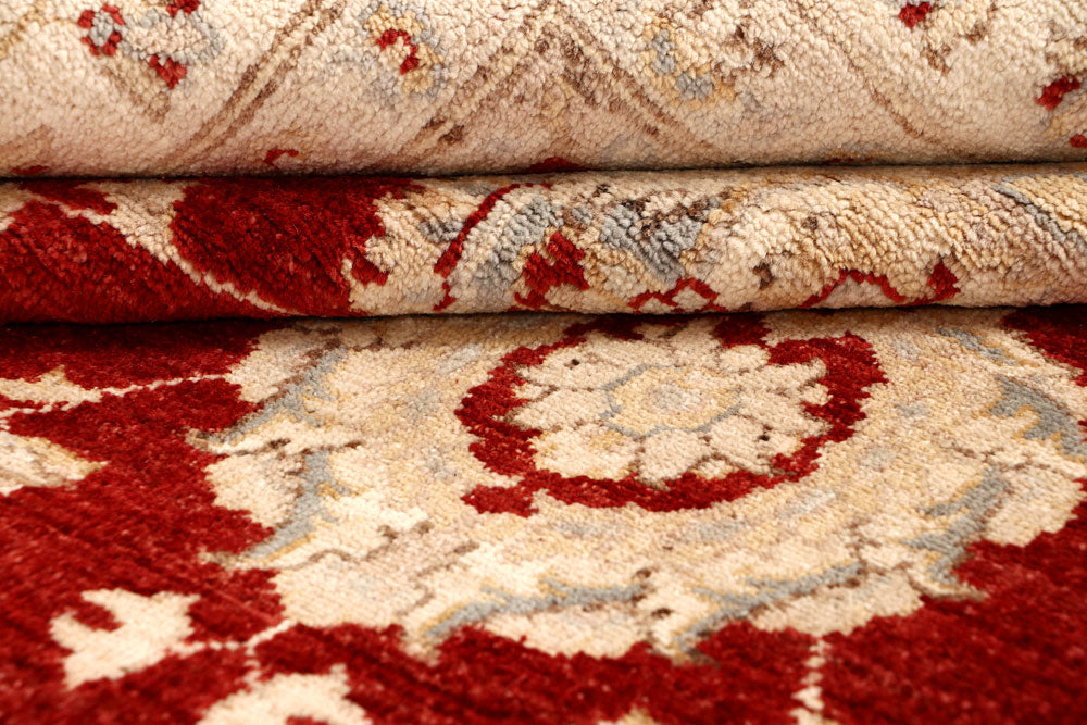 Dark Red Ziegler 8' 11 x 11' 6 - No. 67737 - ALRUG Rug Store