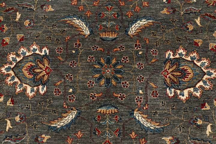 Dark Grey Ziegler 9' 3 x 12' 3 - No. 67745 - ALRUG Rug Store