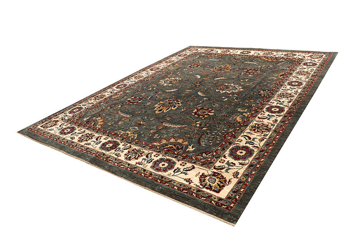 Dark Grey Ziegler 9' 3 x 12' 3 - No. 67745 - ALRUG Rug Store
