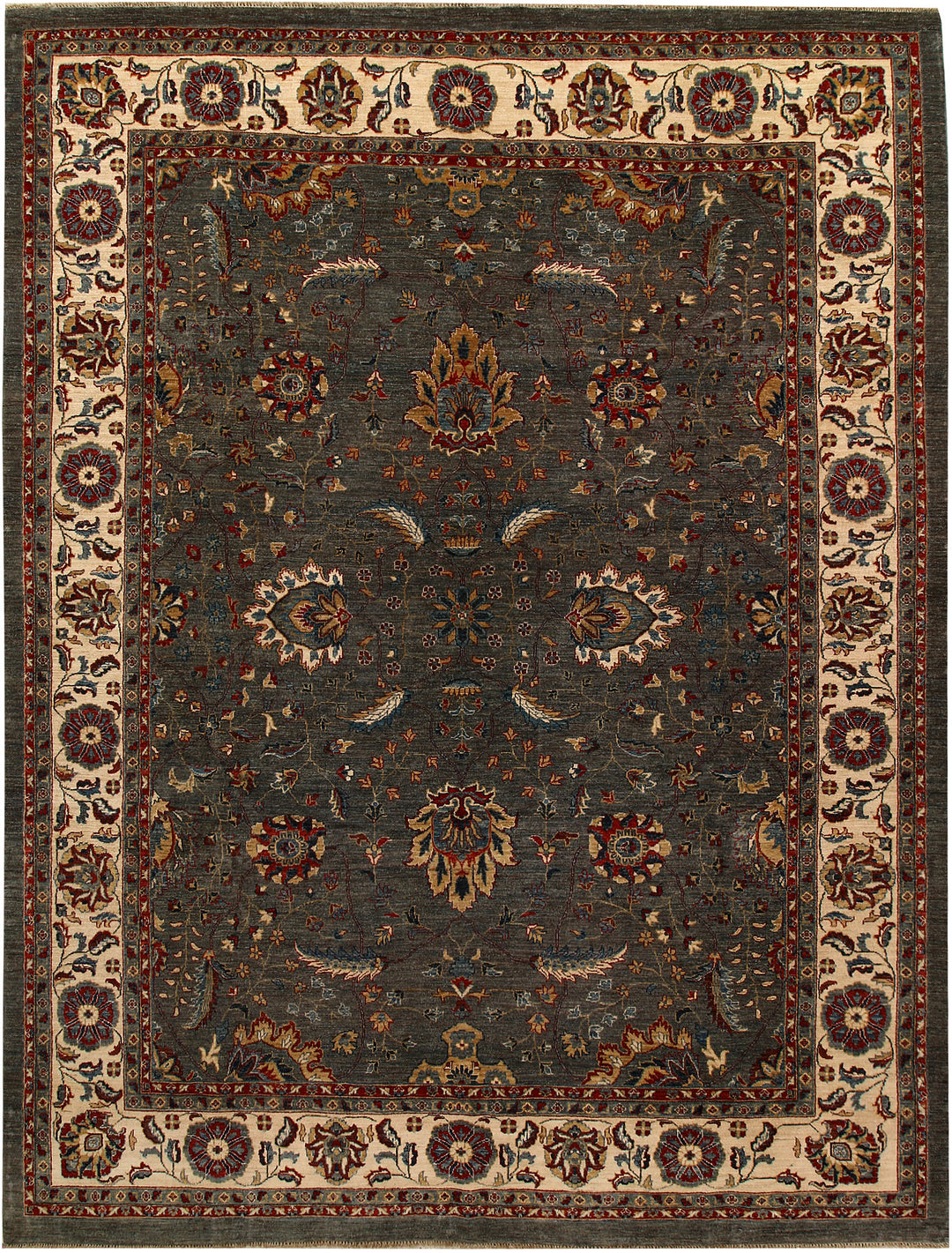 Dark Grey Ziegler 9' 3 x 12' 3 - No. 67745 - ALRUG Rug Store
