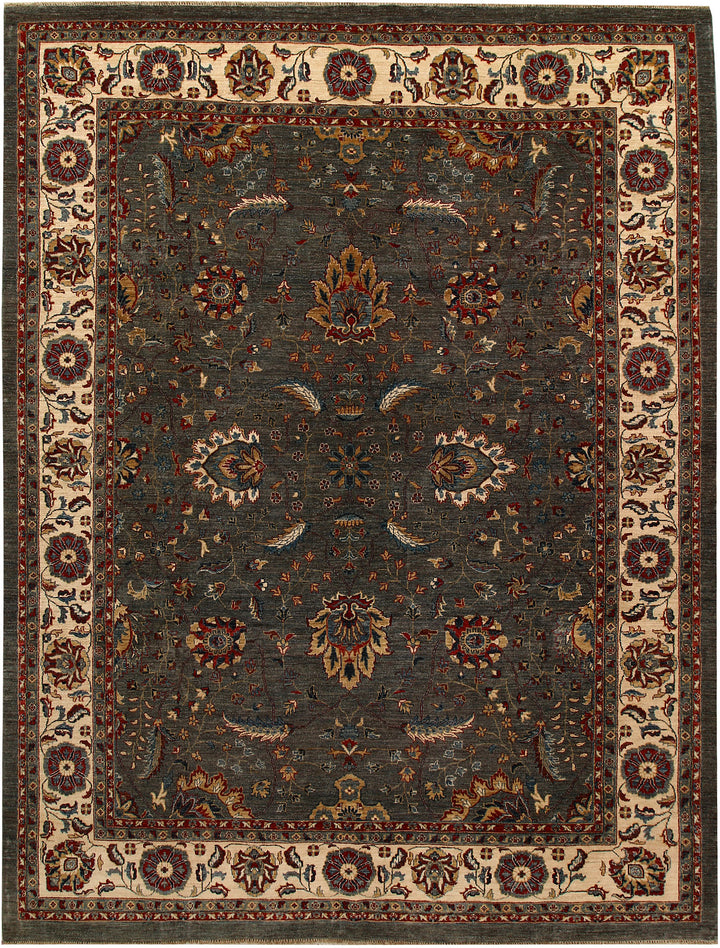 Dark Grey Ziegler 9' 3 x 12' 3 - No. 67745 - ALRUG Rug Store
