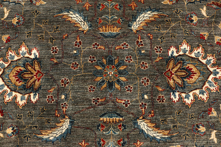 Dark Grey Ziegler 9' 1 x 12' 6 - No. 67746 - ALRUG Rug Store