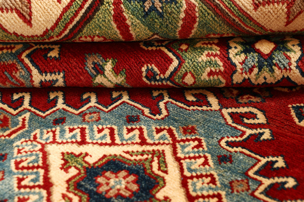 Firebrick Kazak 9' 10 x 13' 9 - No. 67747 - ALRUG Rug Store