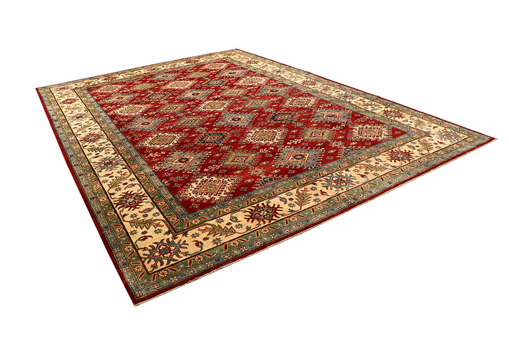Firebrick Kazak 9' 10 x 13' 9 - No. 67747 - ALRUG Rug Store