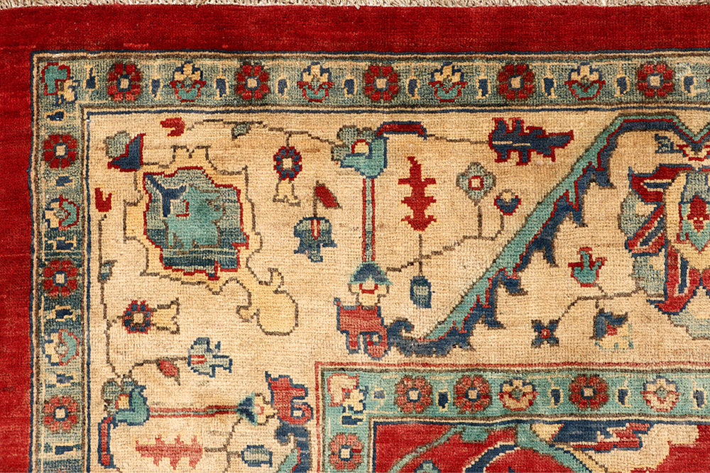 Firebrick Kazak 9' x 11' 10 - No. 67751 - ALRUG Rug Store