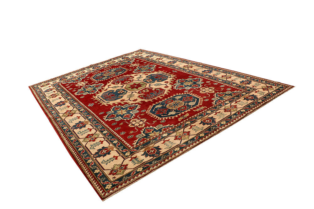Firebrick Kazak 8' 3 x 11' 5 - No. 67754 - ALRUG Rug Store