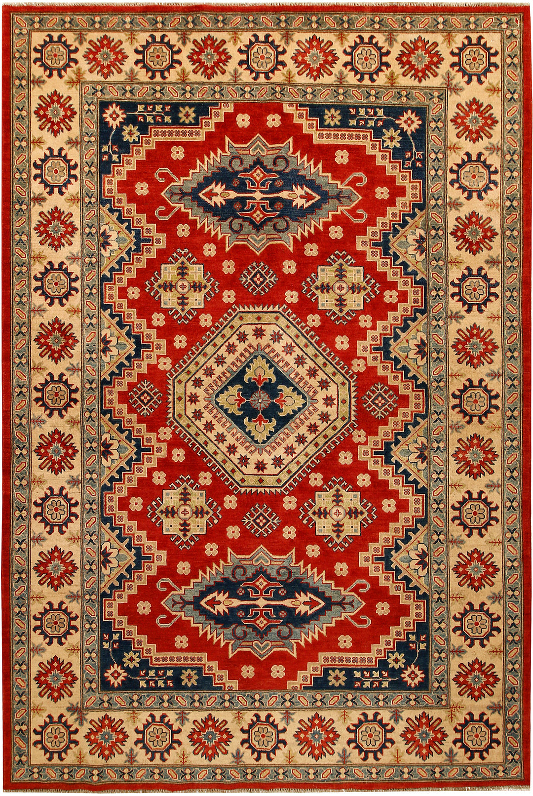 Firebrick Kazak 6' 8 x 9' 11 - No. 67759 - ALRUG Rug Store