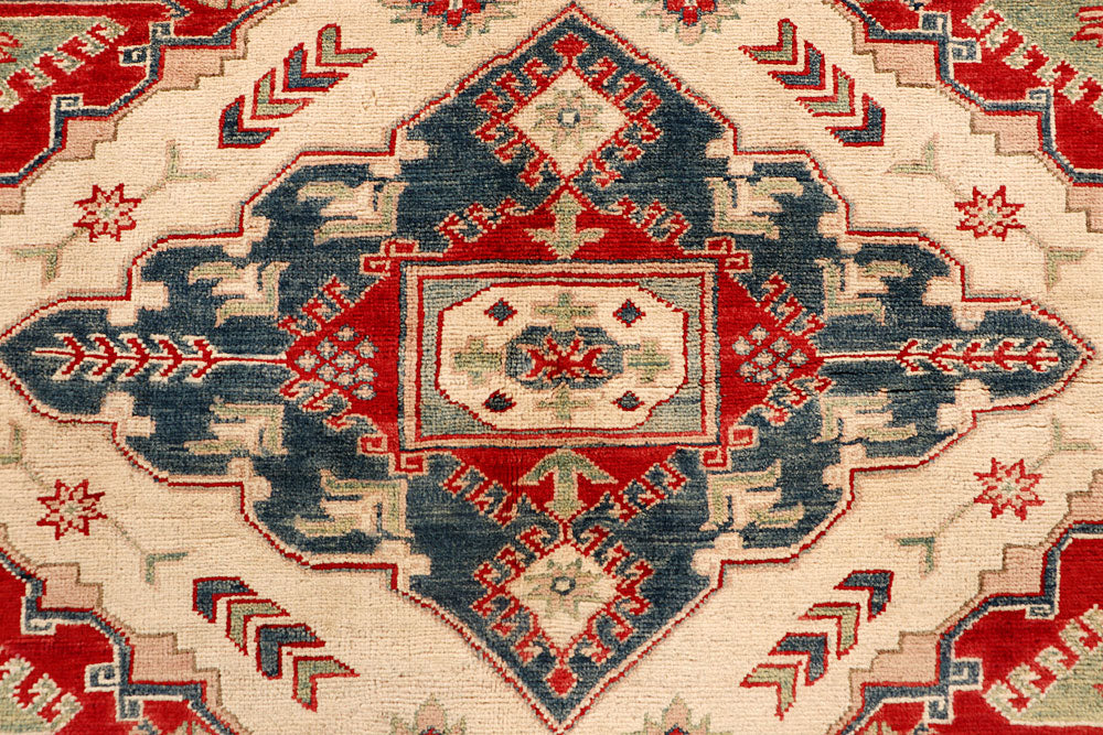 Blanched Almond Kazak 7' x 9' 5 - No. 67760 - ALRUG Rug Store