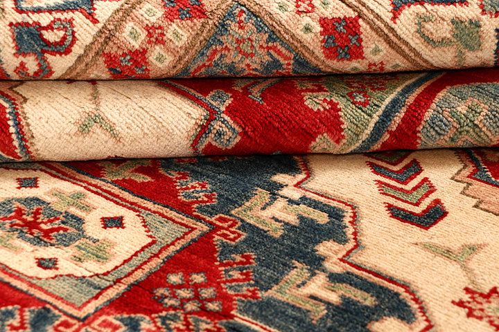 Blanched Almond Kazak 7' x 9' 5 - No. 67760 - ALRUG Rug Store