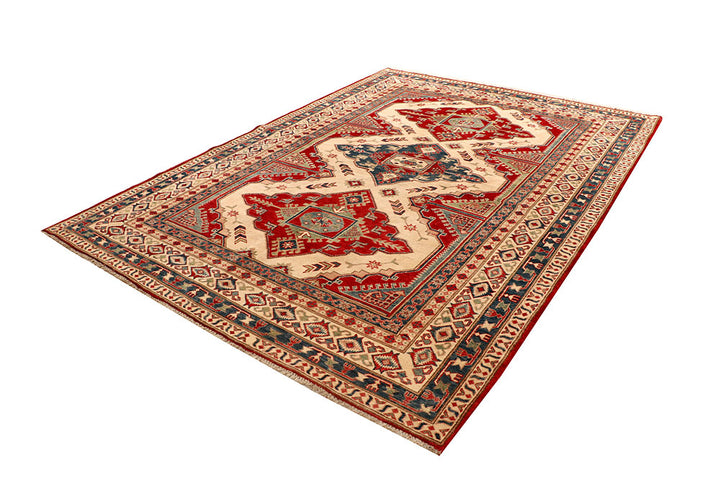 Blanched Almond Kazak 7' x 9' 5 - No. 67760 - ALRUG Rug Store