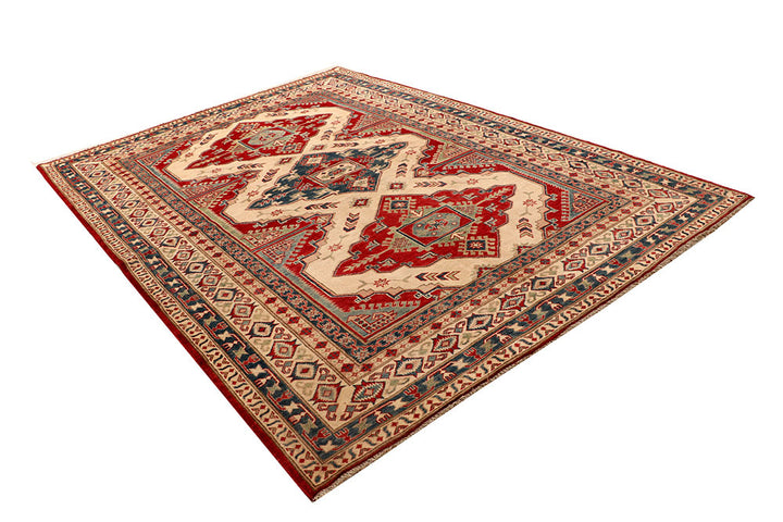 Blanched Almond Kazak 7' x 9' 5 - No. 67760 - ALRUG Rug Store