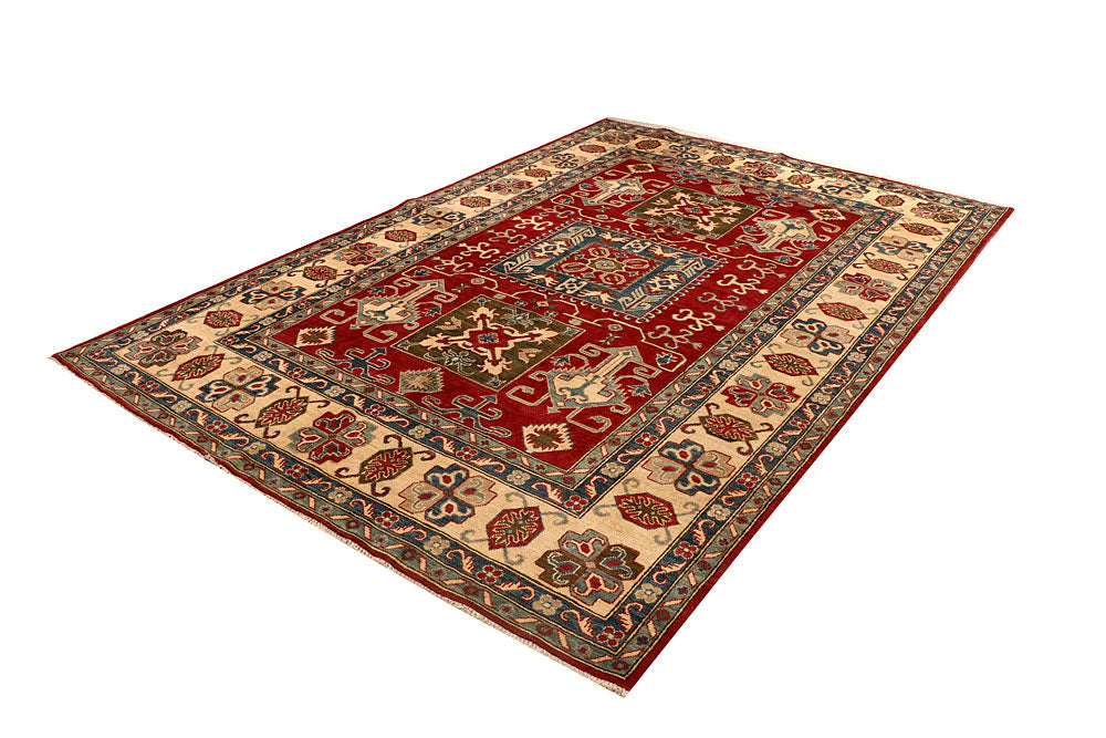 Firebrick Kazak 6' 8 x 9' 7 - No. 67761 - ALRUG Rug Store