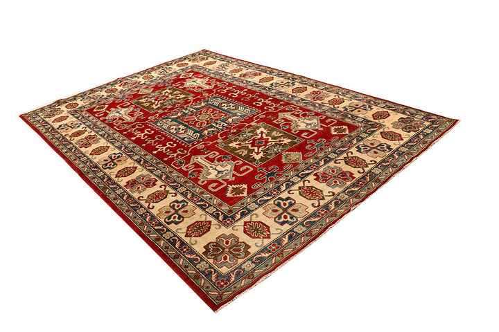Firebrick Kazak 6' 8 x 9' 7 - No. 67761 - ALRUG Rug Store