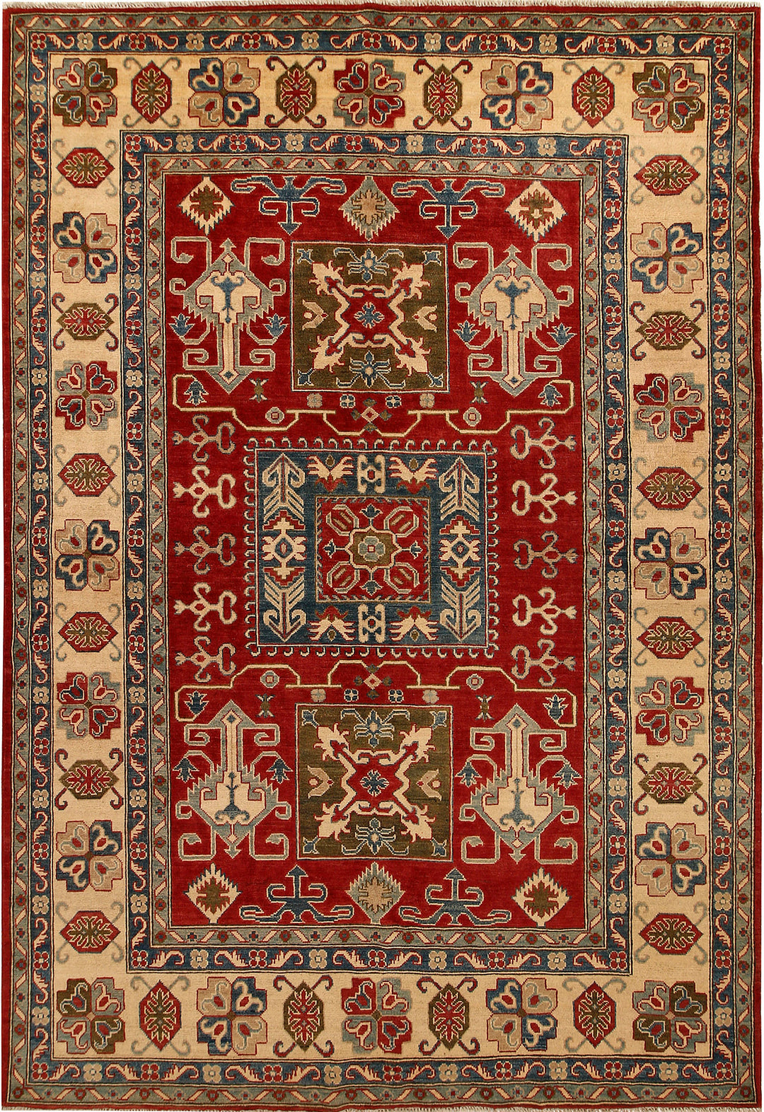 Firebrick Kazak 6' 8 x 9' 7 - No. 67761 - ALRUG Rug Store