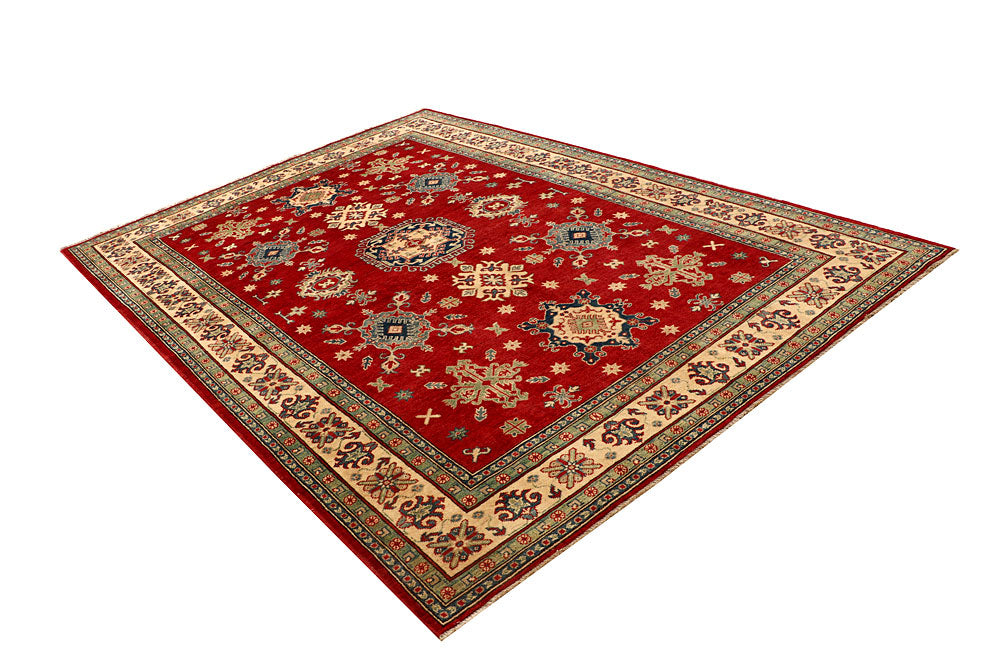 Firebrick Kazak 6' 8 x 9' 7 - No. 67762 - ALRUG Rug Store