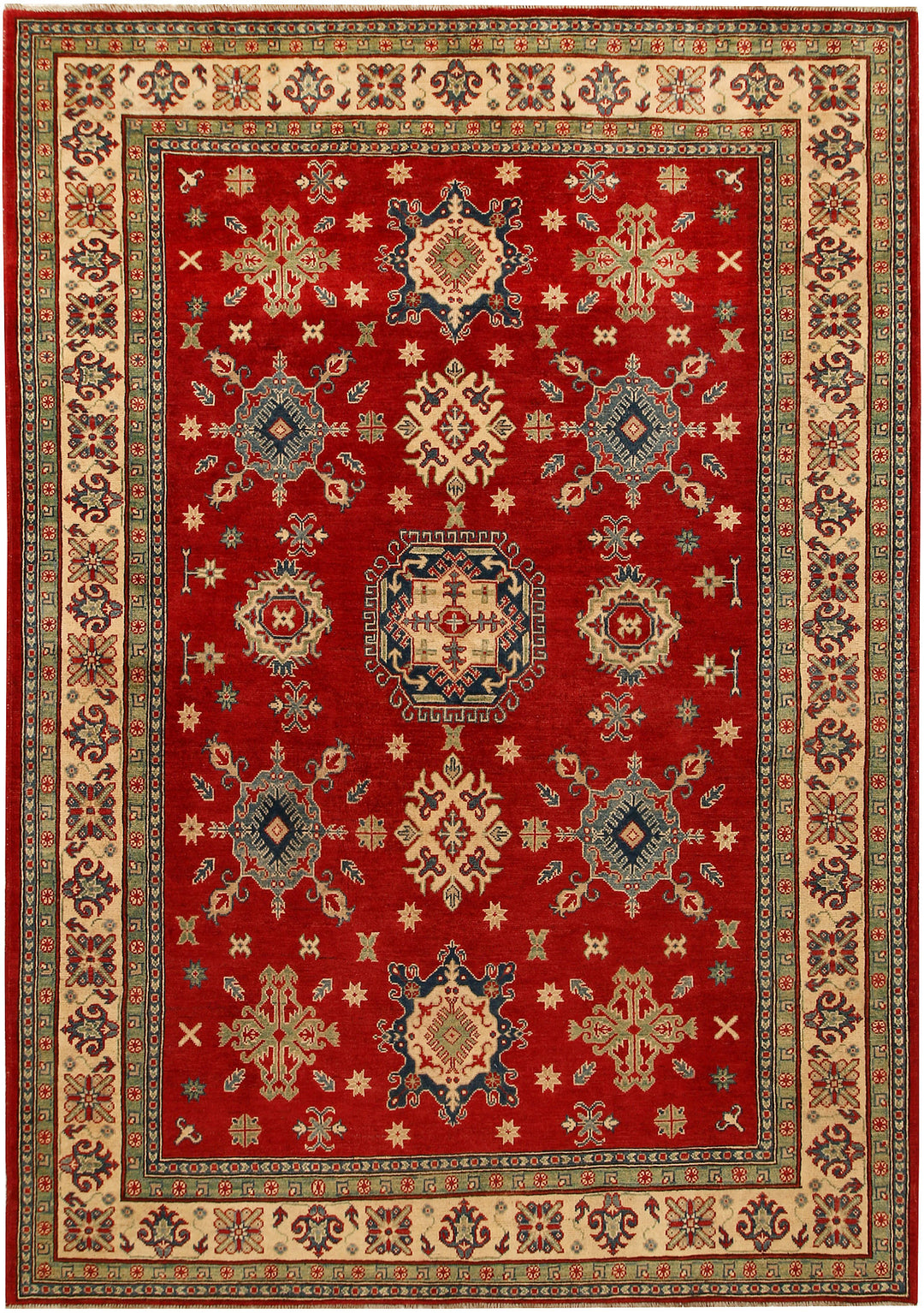 Firebrick Kazak 6' 8 x 9' 7 - No. 67762 - ALRUG Rug Store
