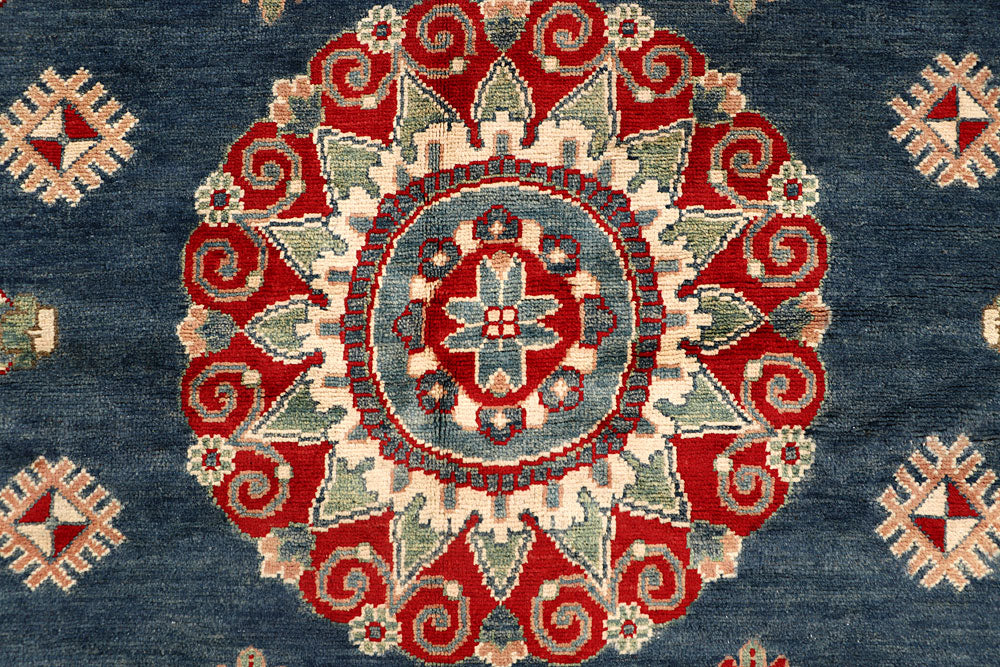 Dark Blue Kazak 6' 6 x 9' - No. 67763 - ALRUG Rug Store