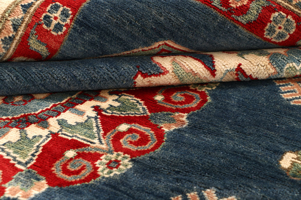 Dark Blue Kazak 6' 6 x 9' - No. 67763 - ALRUG Rug Store