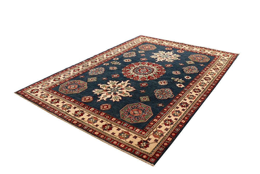 Dark Blue Kazak 6' 6 x 9' - No. 67763 - ALRUG Rug Store