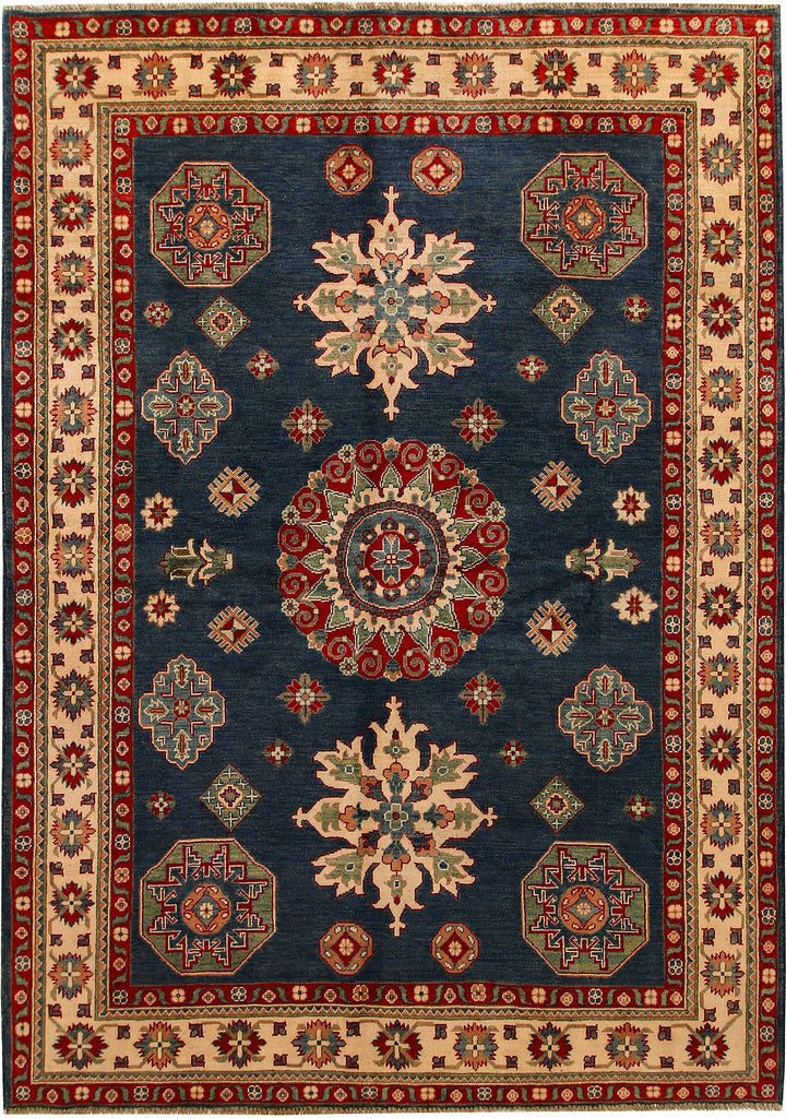 Dark Blue Kazak 6' 6 x 9' - No. 67763 - ALRUG Rug Store