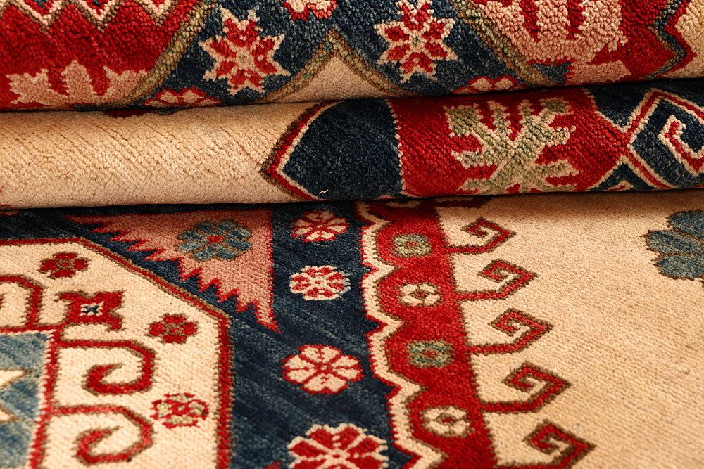 Navajo White Kazak 8' 4 x 11' 3 - No. 67765 - ALRUG Rug Store