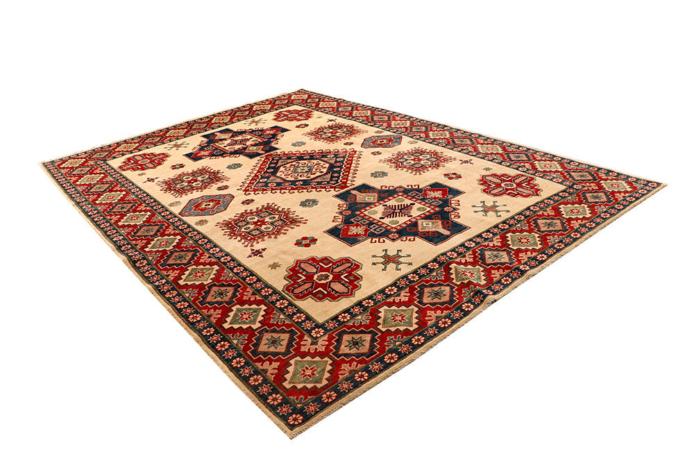 Navajo White Kazak 8' 4 x 11' 3 - No. 67765 - ALRUG Rug Store