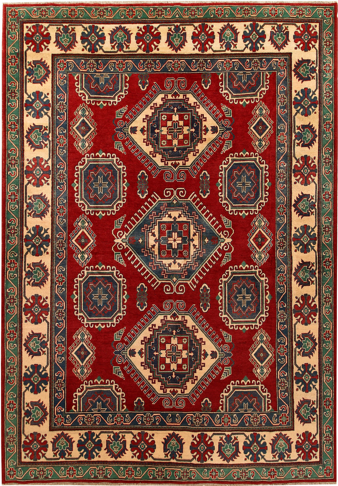 Firebrick Kazak 8' x 10' 3 - No. 67766 - ALRUG Rug Store