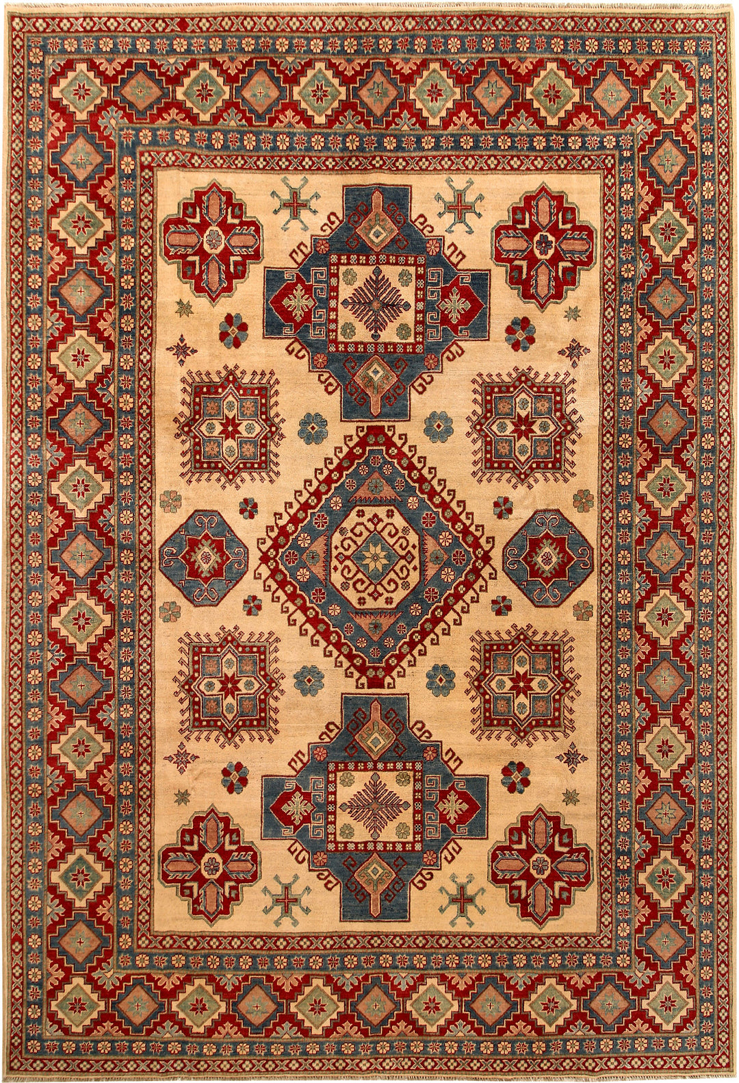 Navajo White Kazak 9' x 11' 9 - No. 67767 - ALRUG Rug Store