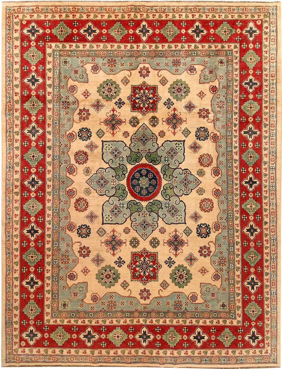 Bisque Kazak 8' 10 x 11' 7 - No. 67769 - ALRUG Rug Store
