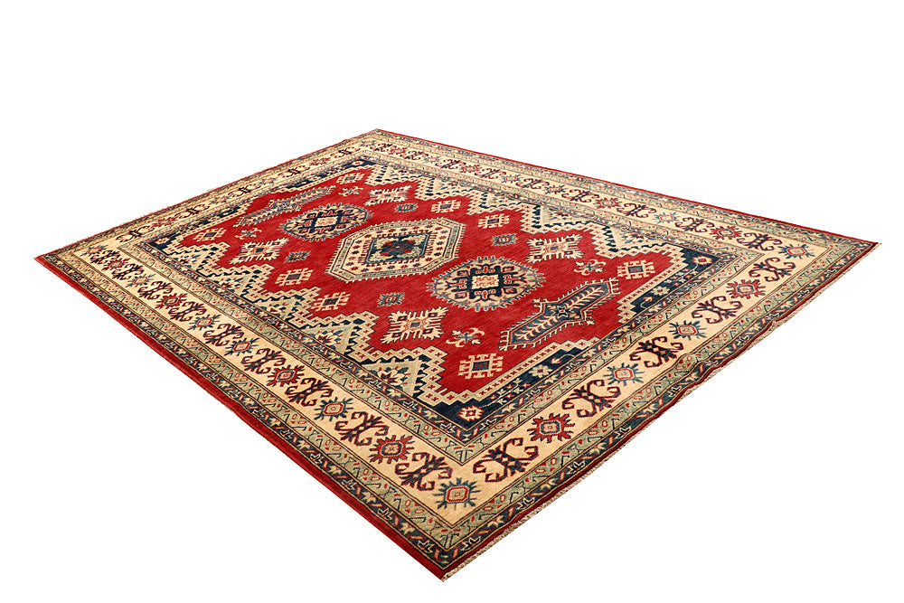 Firebrick Kazak 6' 6 x 9' 5 - No. 67770 - ALRUG Rug Store