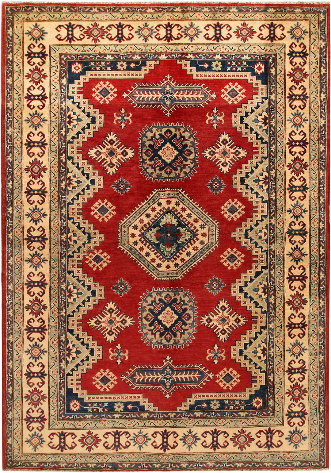 Firebrick Kazak 6' 6 x 9' 5 - No. 67770 - ALRUG Rug Store