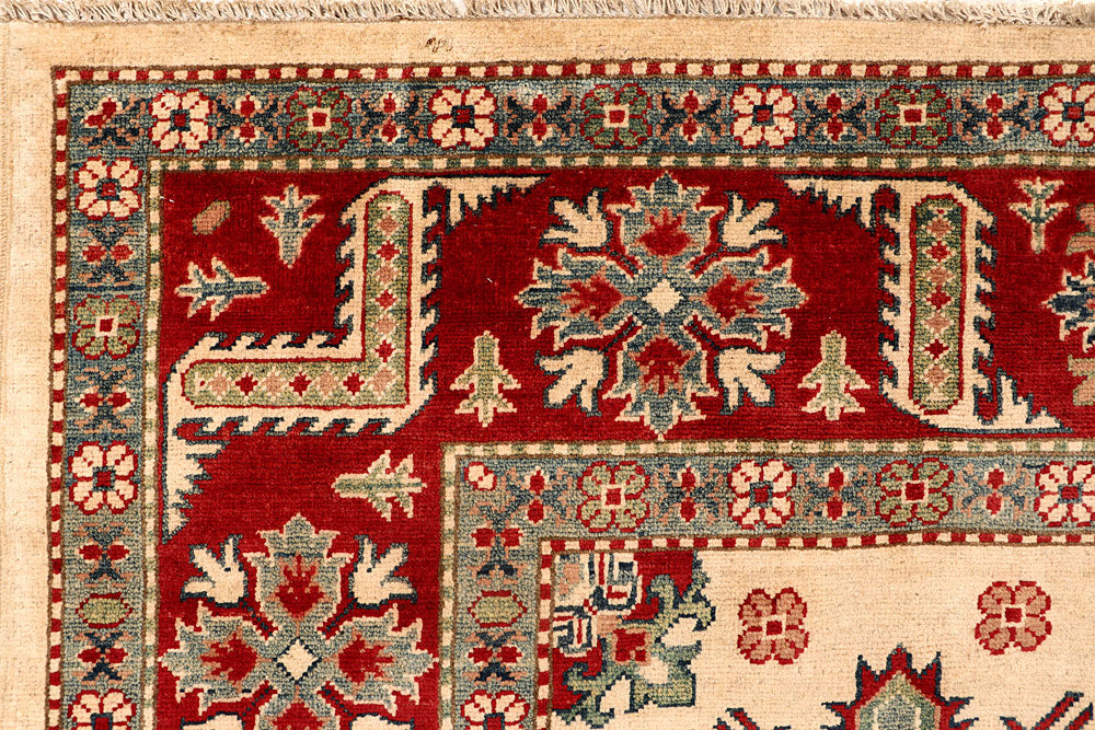 Navajo White Kazak 8' 1 x 11' 6 - No. 67773 - ALRUG Rug Store
