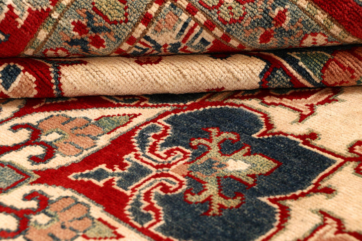 Navajo White Kazak 8' 1 x 11' 6 - No. 67773 - ALRUG Rug Store