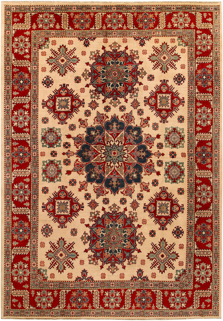 Navajo White Kazak 8' 1 x 11' 6 - No. 67773 - ALRUG Rug Store