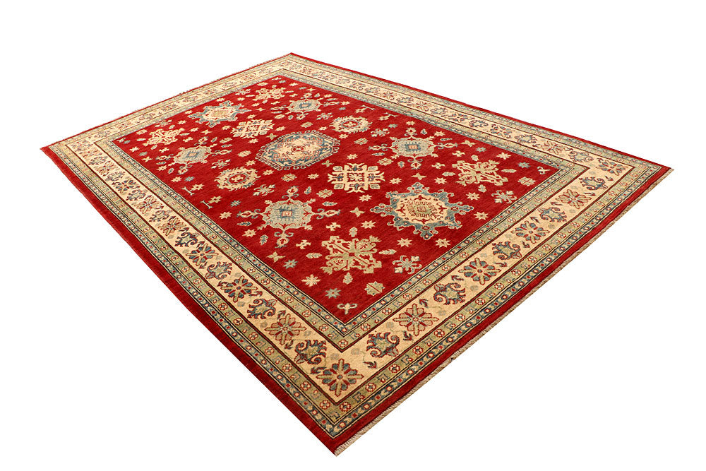 Firebrick Kazak 6' 7 x 9' 11 - No. 67774 - ALRUG Rug Store
