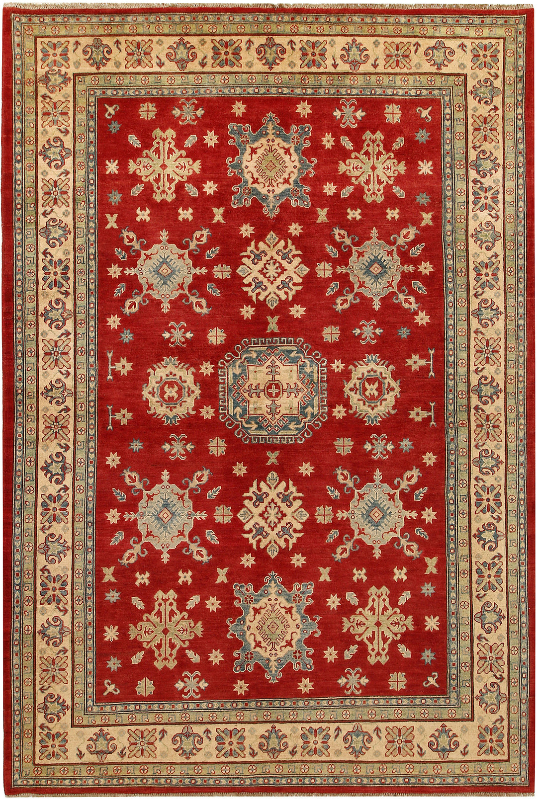 Firebrick Kazak 6' 7 x 9' 11 - No. 67774 - ALRUG Rug Store