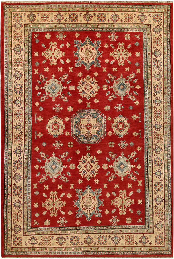 Firebrick Kazak 6' 7 x 9' 11 - No. 67774 - ALRUG Rug Store