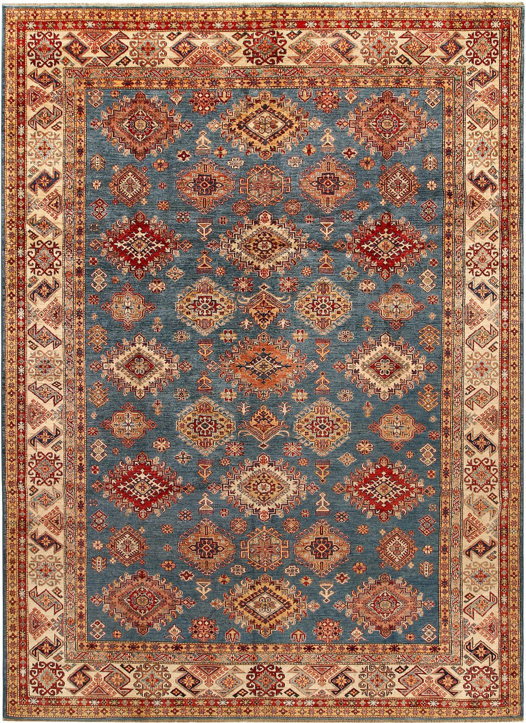 Steel Blue Kazak 8' 7 x 12' 2 - No. 67780 - ALRUG Rug Store