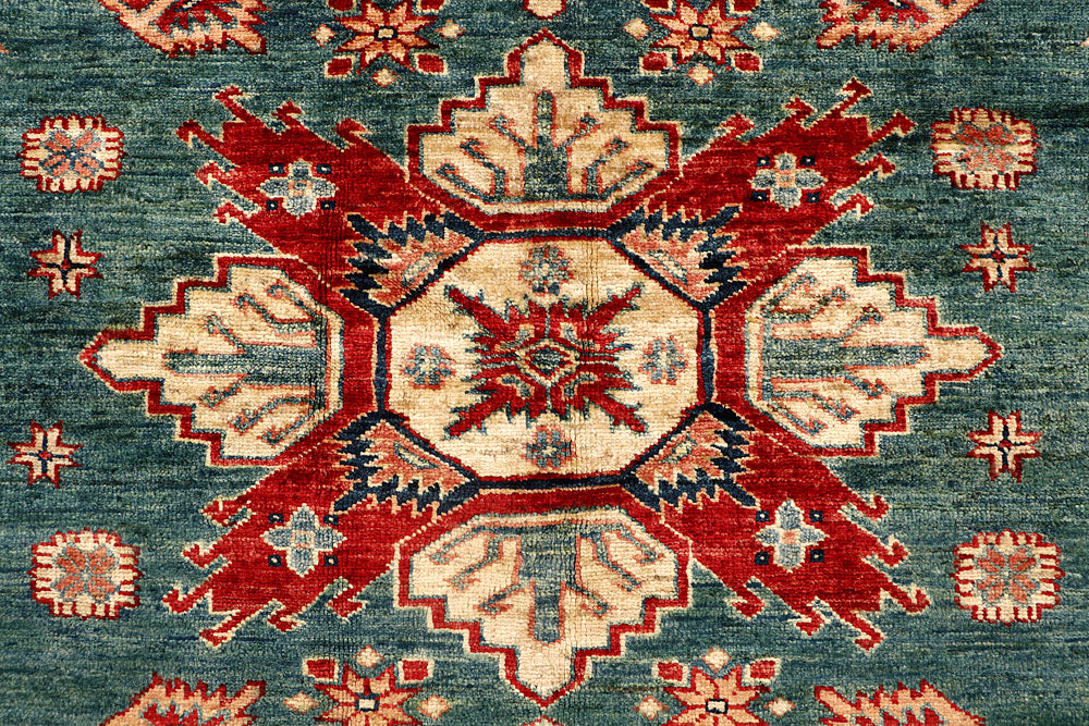 Sea Green Kazak 8' 1 x 10' - No. 67781 - ALRUG Rug Store