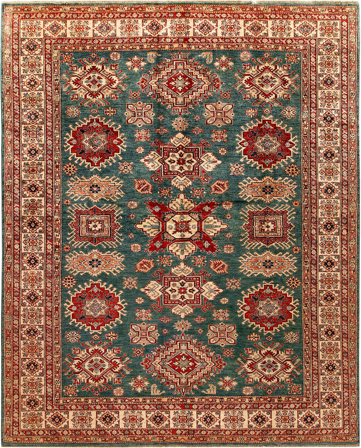 Sea Green Kazak 8' 1 x 10' - No. 67781 - ALRUG Rug Store