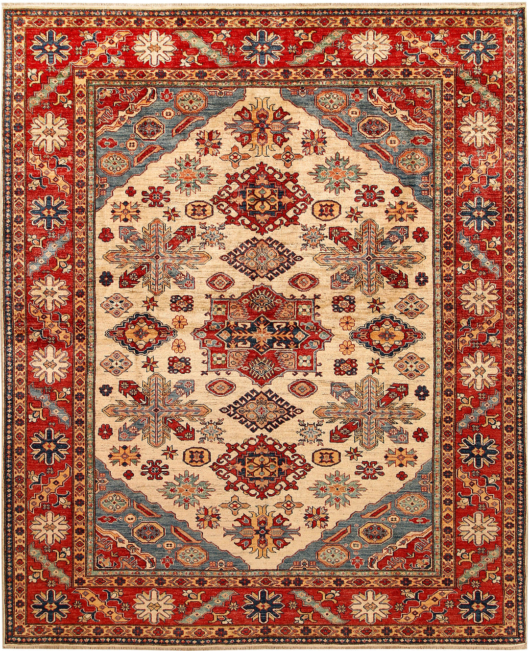 Blanched Almond Kazak 8' 2 x 9' 11 - No. 67782 - ALRUG Rug Store