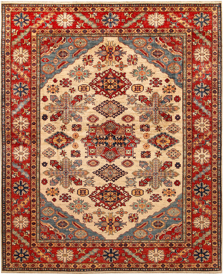 Blanched Almond Kazak 8' 2 x 9' 11 - No. 67782 - ALRUG Rug Store