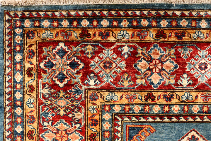 Steel Blue Kazak 8' x 11' 4 - No. 67783 - ALRUG Rug Store