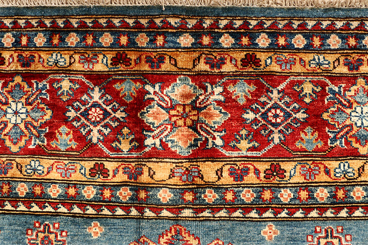 Steel Blue Kazak 8' x 11' 4 - No. 67783 - ALRUG Rug Store