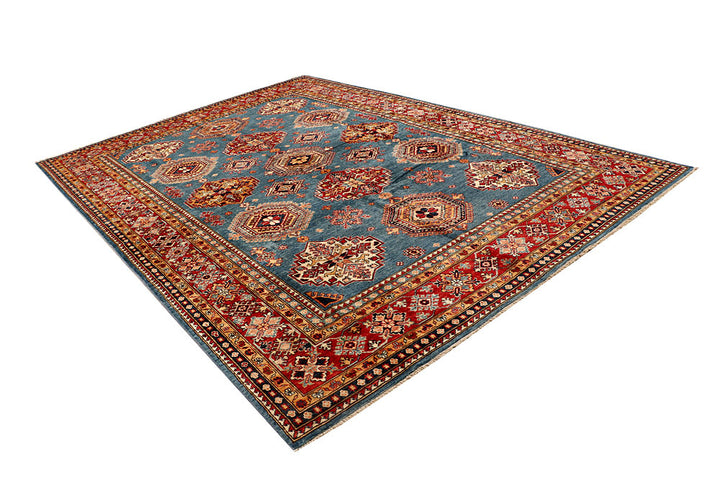 Steel Blue Kazak 8' x 11' 4 - No. 67783 - ALRUG Rug Store