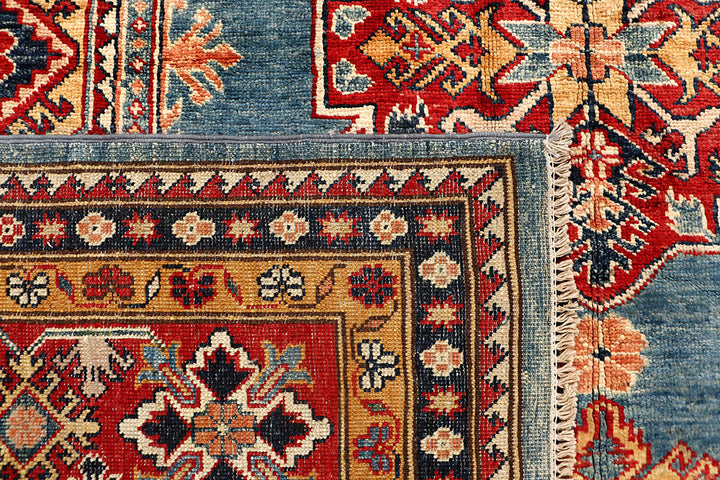 Steel Blue Kazak 8' x 11' 4 - No. 67783 - ALRUG Rug Store
