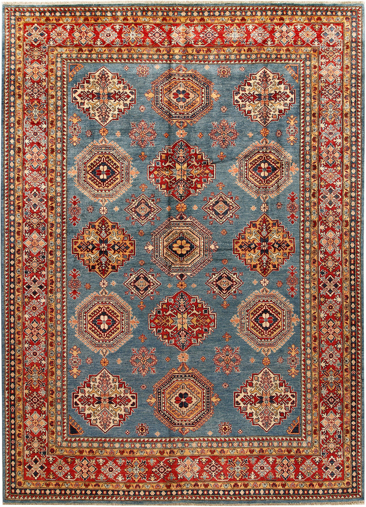 Steel Blue Kazak 8' x 11' 4 - No. 67783 - ALRUG Rug Store