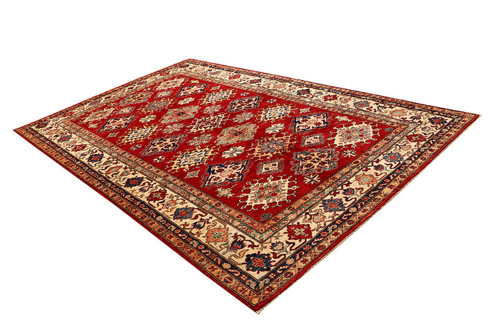 Firebrick Kazak 6' 6 x 10' 4 - No. 67784 - ALRUG Rug Store